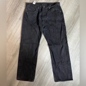Levi Strauss & Co 501 Black Straight Leg Jeans